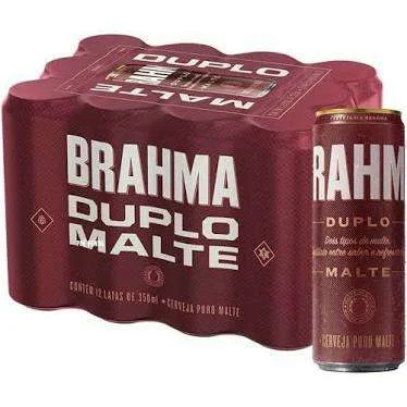 Cerveja Brahma Duplo Malte 350 ml Caixa com 12