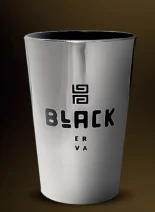 Copo Black Plast Cromado
